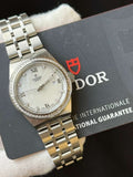 Tudor Royal 28320 Watch - 28 mm Stainless Steel Case - Diamond Bezel - Mother-of-Pearl Diamond Dial