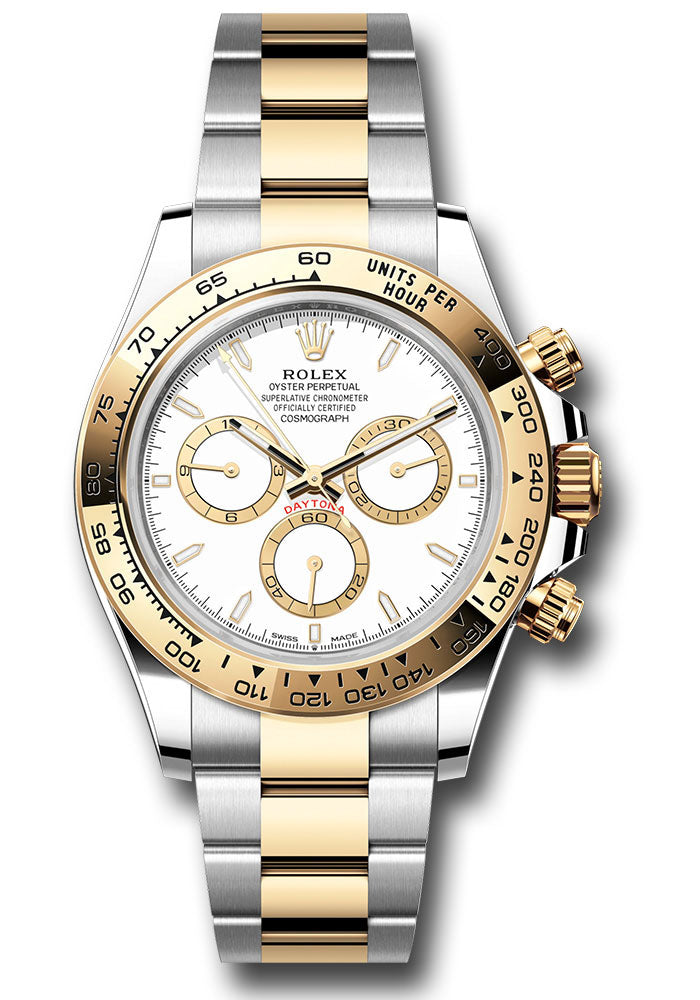 Rolex Yellow Rolesor Cosmograph Daytona 126503 Watch - Fixed Bezel - White Index Dial - Oyster Brace - Unused Watches
