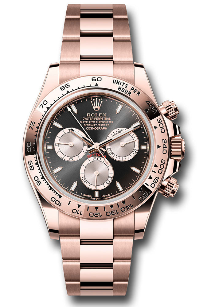 Rolex Everose Gold Cosmograph Daytona 126505 Watch - Fixed Bezel - Black And Sundust Index Dial - Oy - Unused Watches