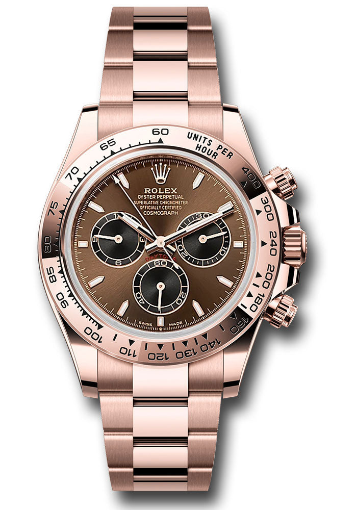 Rolex Everose Gold Cosmograph Daytona 126505 Watch - Fixed Bezel - Chocolate And Black Dial - Oyster - Unused Watches