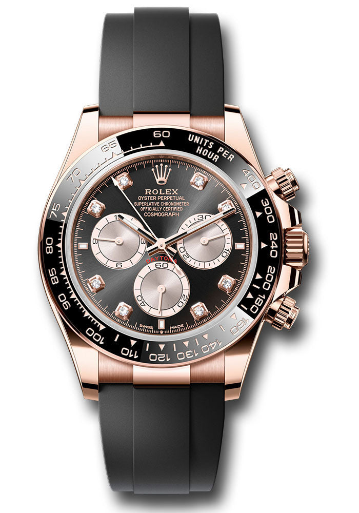 Rolex Everose Gold Cosmograph Daytona 126515LN Watch - Black Cerachrom Bezel - Black And Sundust Dia - Unused Watches