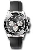 Rolex White Gold Cosmograph Daytona 126519LN Watch - Black Cerachrom Bezel - Black And Steel Diamond - Unused Watches