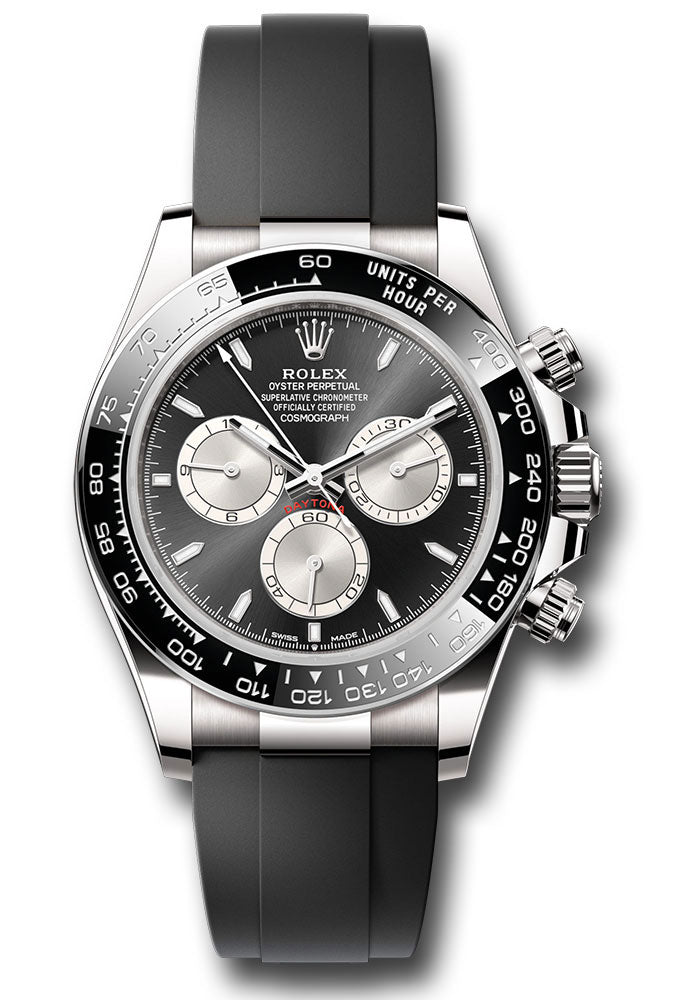 Rolex White Gold Cosmograph Daytona 126519LN Watch - Black Cerachrom Bezel - Black And Steel Index D - Unused Watches