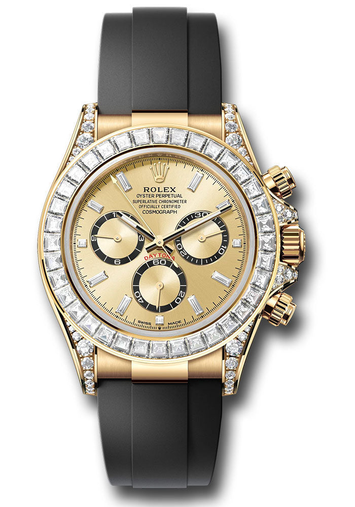 Rolex Yellow Gold Cosmograph Daytona 126538TBR Watch - Diamond Lugs - Diamond Bezel - Golden Black C - Unused Watches