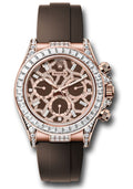 Rolex Everose Gold Cosmograph Daytona 126555TBR Watch - Diamond Lugs - Diamond Bezel - Giraffe Strip - Unused Watches