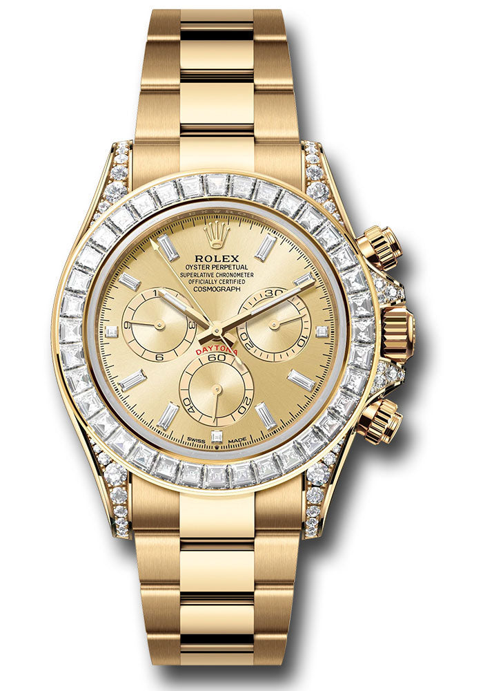 Rolex Yellow Gold Cosmograph Daytona 126598TBR Watch - Diamond Lugs - Diamond Bezel - Golden Diamond - Unused Watches