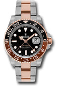 Rolex Everose Rolesor GMT-Master II 40 126711CHNR Watch - Black And Brown Root Beer Bezel - Black Di - Unused Watches
