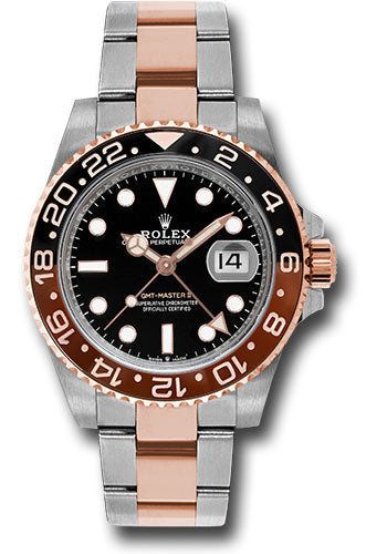 Rolex Everose Rolesor GMT-Master II 40 126711CHNR Watch - Black And Brown Root Beer Bezel - Black Di - Unused Watches