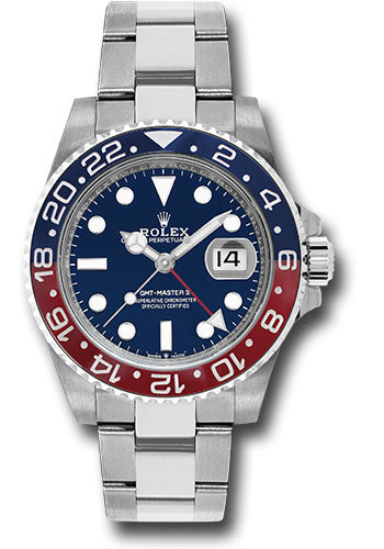 Rolex White Gold GMT-Master II 40 126719BLRO Watch - Blue and Red Pepsi Bezel - Blue Dial - Oyster B - Unused Watches