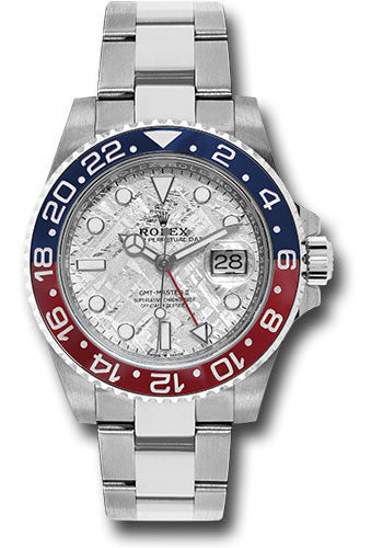 Rolex White Gold GMT-Master II 40 126719BLRO Watch - Blue and Red Pepsi Bezel - Meteorite Dial - Oys - Unused Watches