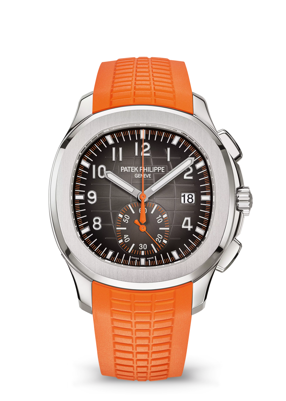 Patek Philippe Aquanaut Chronograph 5968A-001 stainless steel on orange composite strap