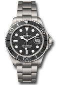Rolex Rlx Titanium Yacht-Master 42 226627 Watch - Bidirectional Rotatable Bezel - Black Dial - Oyste - Unused Watches