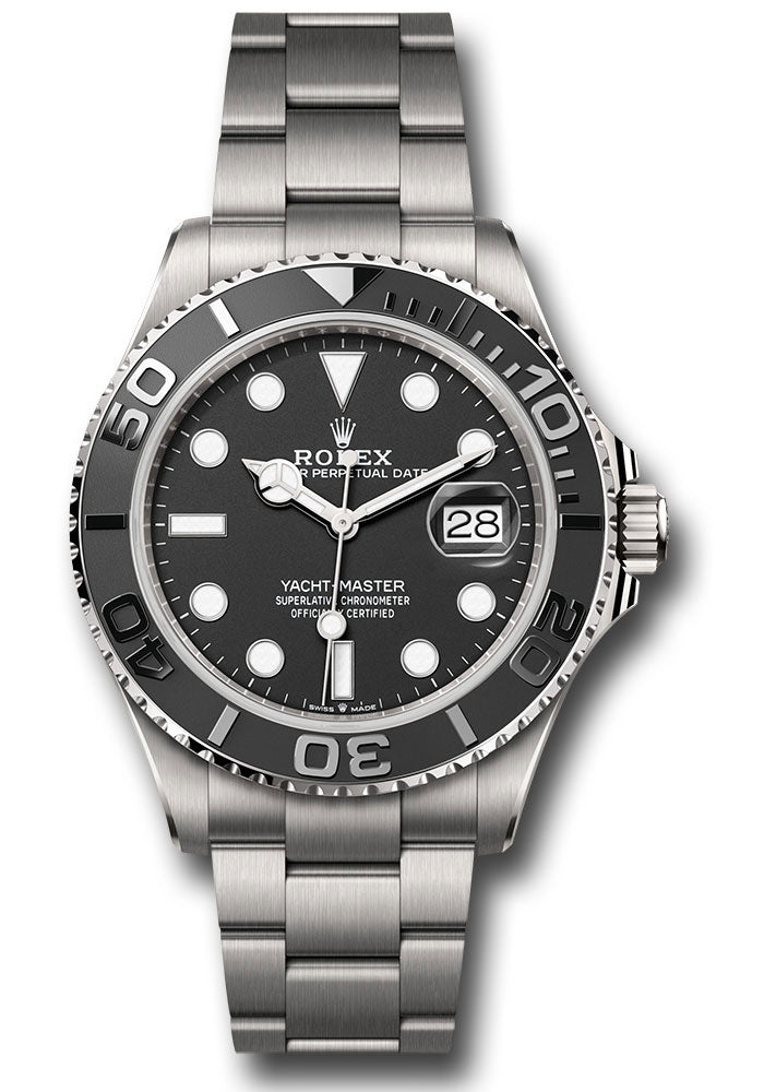 Rolex Rlx Titanium Yacht-Master 42 226627 Watch - Bidirectional Rotatable Bezel - Black Dial - Oyste - Unused Watches