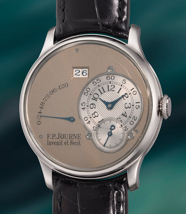 F.P. Journe Octa Reserve de Marche Watch - 38 mm Platinum Case - Grey Dial - Brass Movement