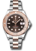 Rolex Steel and Everose Gold Rolesor Yacht-Master 37 268621 Watch - Chocolate Dial - Oyster Bracelet - Unused Watches