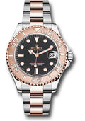 Rolex Steel and Everose Gold Rolesor Yacht-Master 37 268621 Watch - Black Dial - Oyster Bracelet - Unused Watches