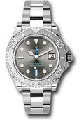 Rolex Steel and Platinum Rolesium Yacht-Master 37 268622 Watch - Dark Rhodium Dial - Unused Watches