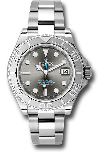 Rolex Steel and Platinum Rolesium Yacht-Master 37 268622 Watch - Dark Rhodium Dial - Unused Watches