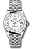 Rolex Steel and White Gold Datejust 31 278240 Watch - Domed Bezel - White Roman Dial - Jubilee Brace - Unused Watches