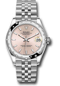Rolex Steel and White Gold Datejust 31 278344RBR Watch - Domed 24 Diamond Bezel - Pink Index Dial -  - Unused Watches
