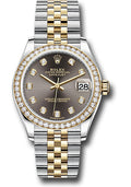 Rolex Steel and Yellow Gold Datejust 31 278383RBR Watch - Diamond Bezel - Dark Grey Diamond Dial - J - Unused Watches