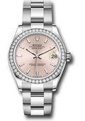 Rolex Steel and White Gold Datejust 31 278384RBR Watch - Diamond Bezel - Pink Index Dial - Oyster Br - Unused Watches