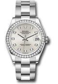 Rolex Steel and White Gold Datejust 31 278384RBR Watch - Diamond Bezel - Silver Diamond Dial - Oyste - Unused Watches