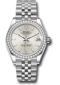 Rolex Steel and White Gold Datejust 31 278384RBR Watch - Diamond Bezel - Silver Index Dial - Jubilee - Unused Watches
