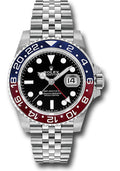 Rolex Steel GMT-Master II 40 126710BLRO Watch - Blue And Red Pepsi Bezel - Black Dial - Jubilee Brac - Unused Watches