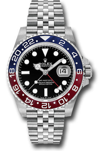 Rolex Steel GMT-Master II 40 126710BLRO Watch - Blue And Red Pepsi Bezel - Black Dial - Jubilee Brac - Unused Watches