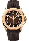 Patek Philippe Aquanaut 5167R-001 Watch - 40 mm Rose Gold Case - Chocolate Brown Embossed Dial - Unused Watches