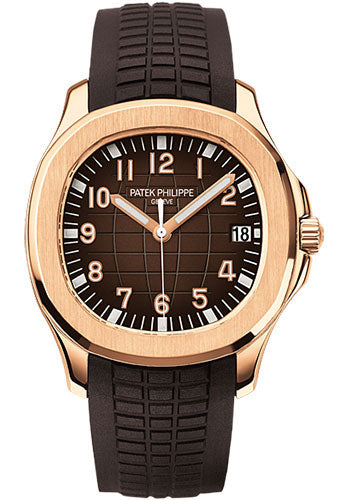 Patek Philippe Aquanaut 5167R-001 Watch - 40 mm Rose Gold Case - Chocolate Brown Embossed Dial - Unused Watches