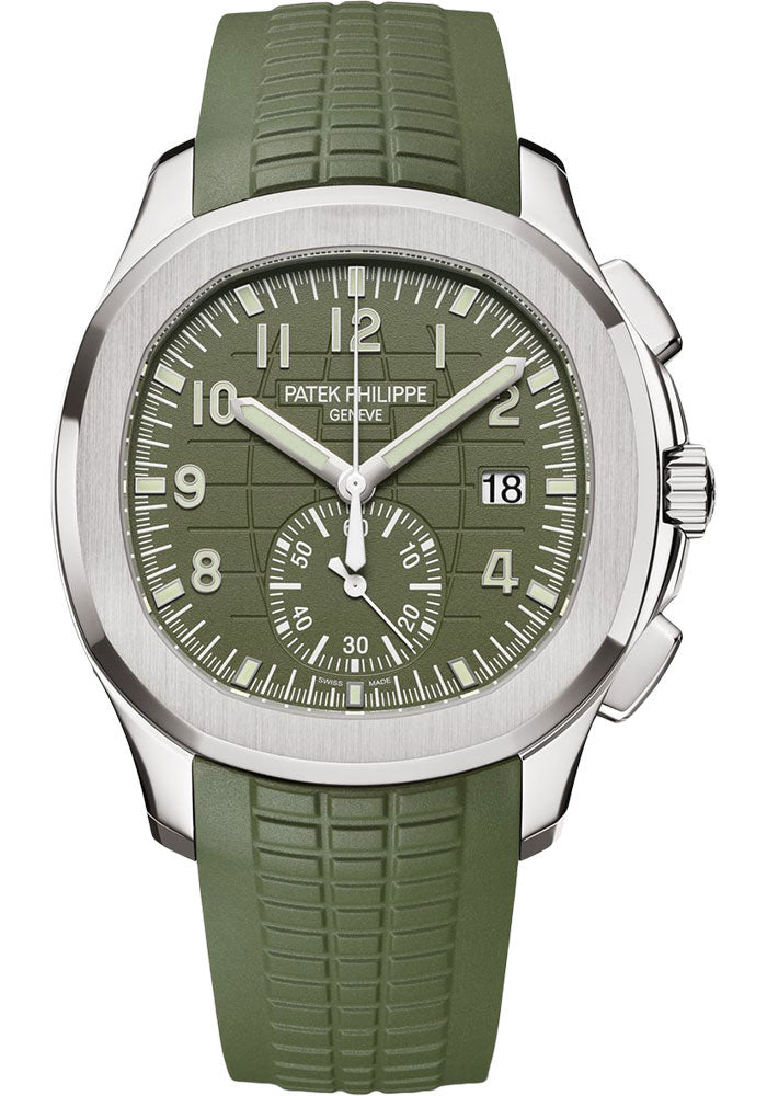Patek Philippe Aquanaut Chronograph 5968G-010 white gold, khaki green dial