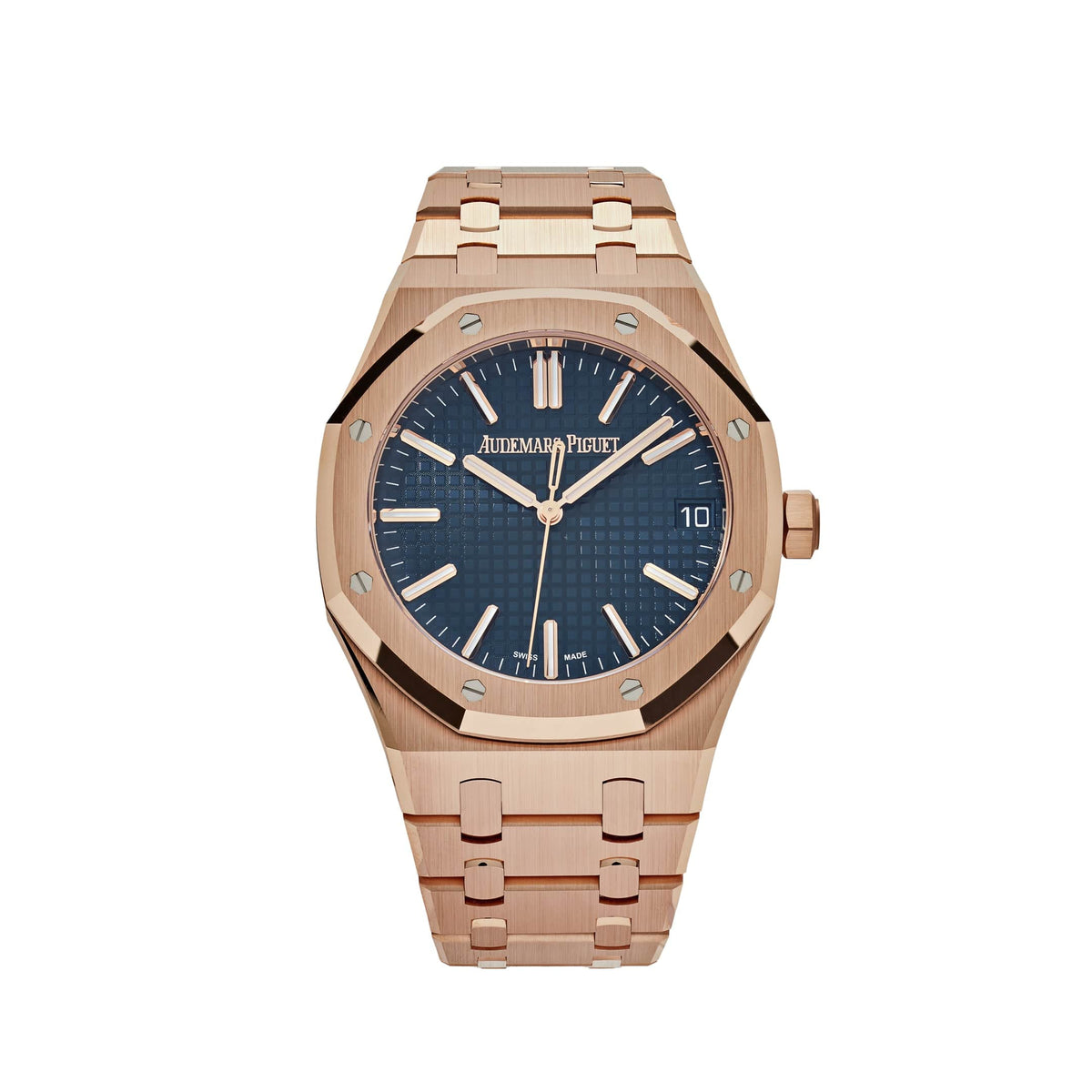 Audemars Piguet Royal Oak Selfwinding 15510OR.OO.1320OR.03 Watch - 41 mm Rose Gold Case - Blue Dial - Unused Watches